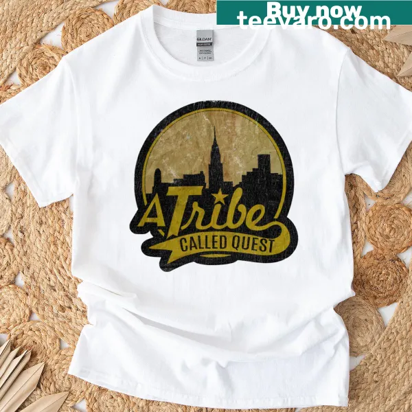 Vintage-style t-shirt featuring A Tribe Called Quest graphic