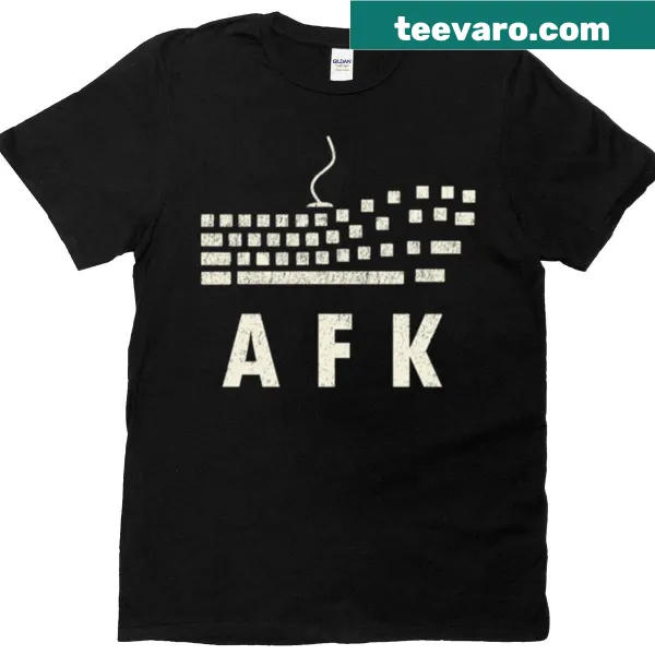 AFK (Away From Keyboard) graphic on a gaming-themed t-shirt
