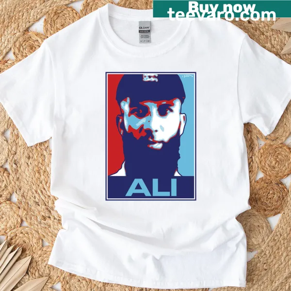 Typographic design honoring Muhammad Ali with English heritage elements