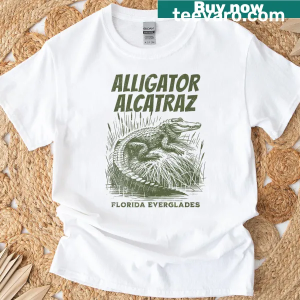 Alligator illustration t-shirt inspired by the Everglades