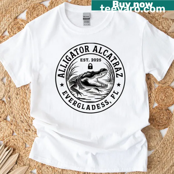 Funny parody design featuring Alligator Alcatraz
