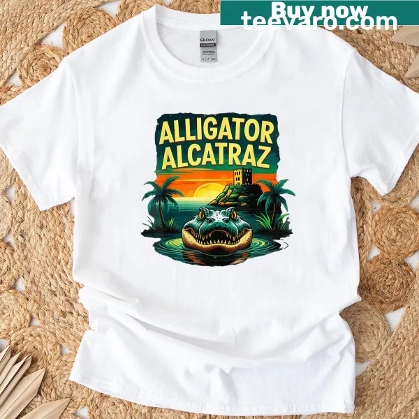 Humorous Alligator Alcatraz T-shirt with a playful alligator graphic