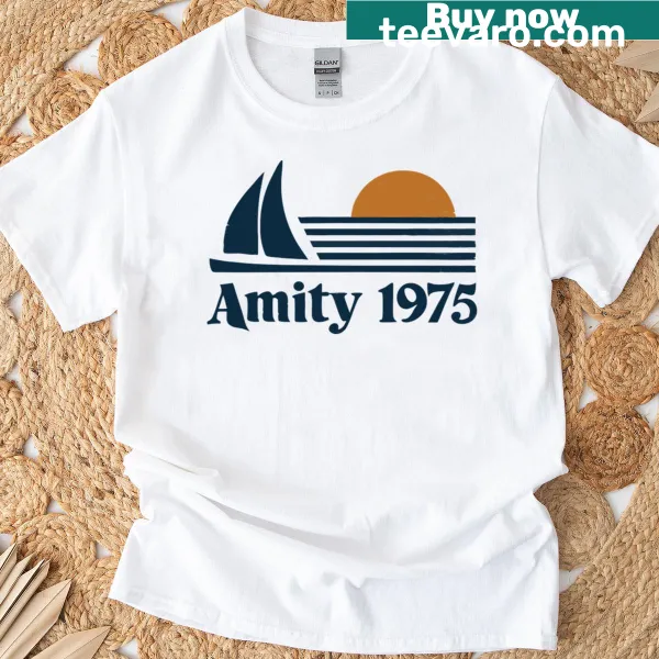 Vintage retro graphic inspired by Amity 1975