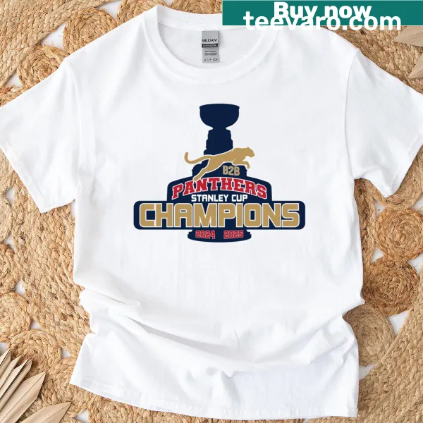 T-shirt celebrating B2b Panthers Stanley Cup Championship