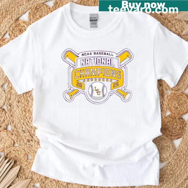 Baseball 2025 National Champions logo t-shirt