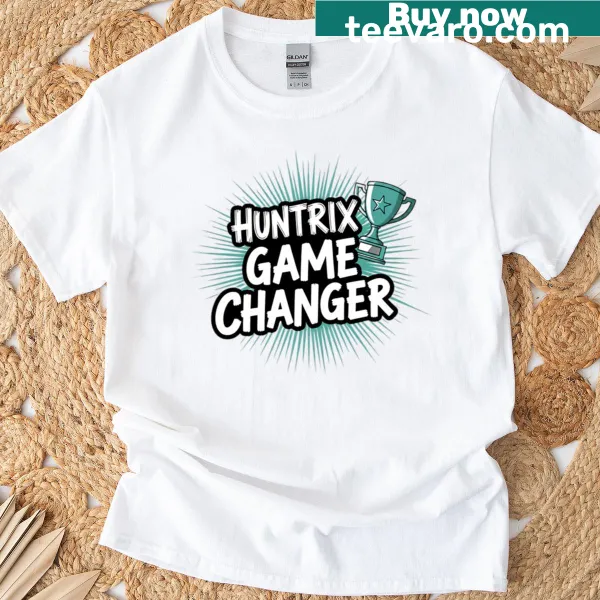 Graphic t-shirt featuring 'Game Changer' text for gamers