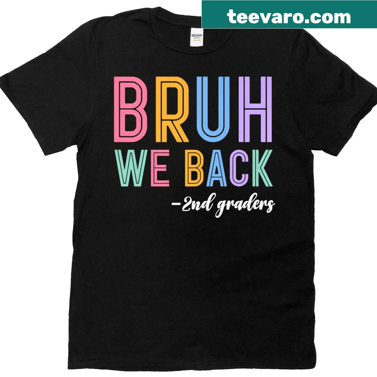 Fun t-shirt for girls celebrating the return to school with playful text. — on a men's t-shirt