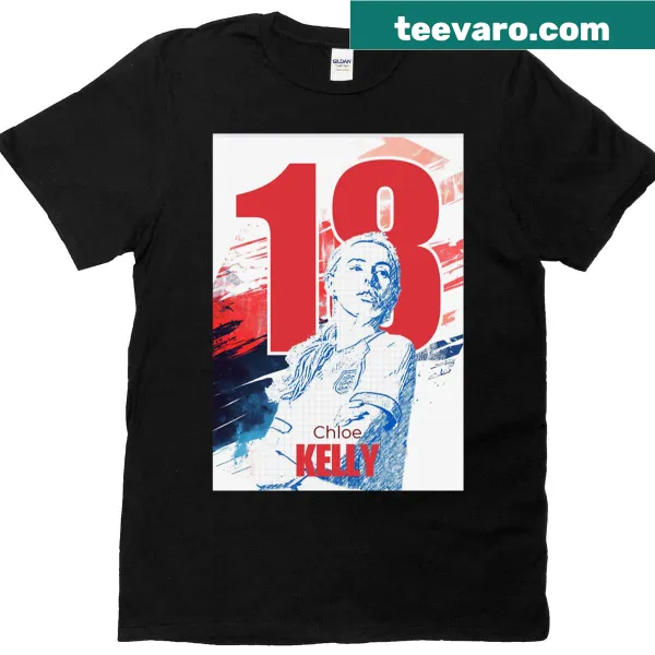 Oversized T-shirt with a graphic celebrating Chloe Kelly, English football player.