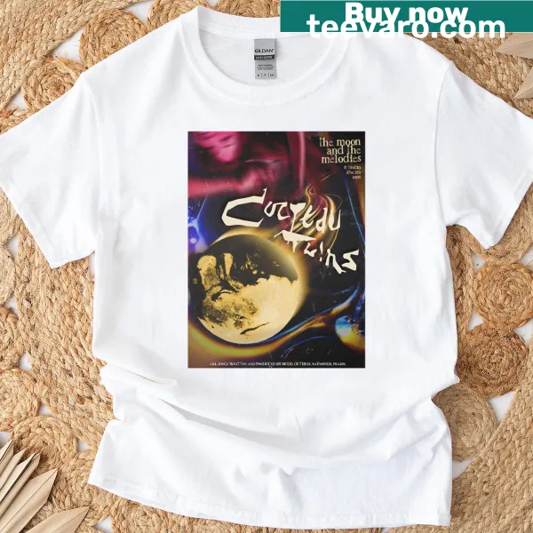 Boxy T-shirt featuring Cocteau Twins album art and typography