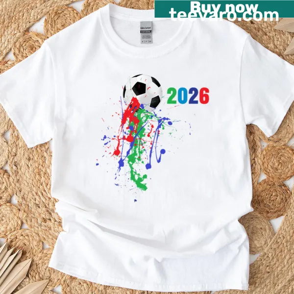 Illustration of a colorful soccer ball with fun graphics