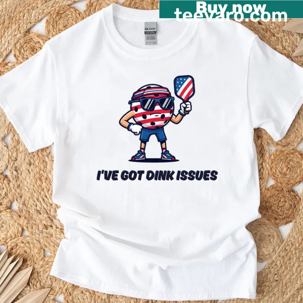 Cartoon pickleball mascot t-shirt with humorous text