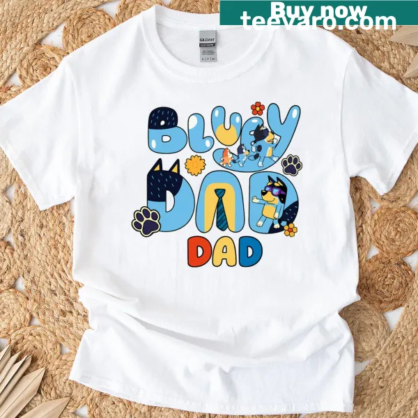 Vintage cartoon design celebrating dads on a t-shirt