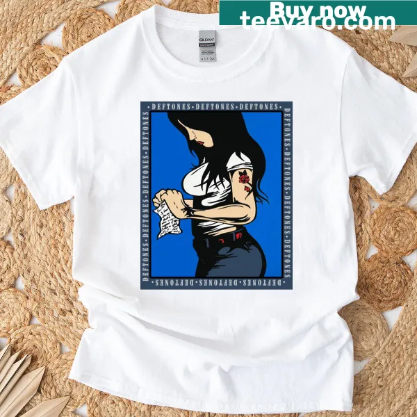 Deftones band t-shirt featuring bold typography of the band's name