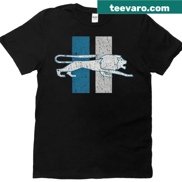 Vintage-style Detroit Lions graphic T-shirt