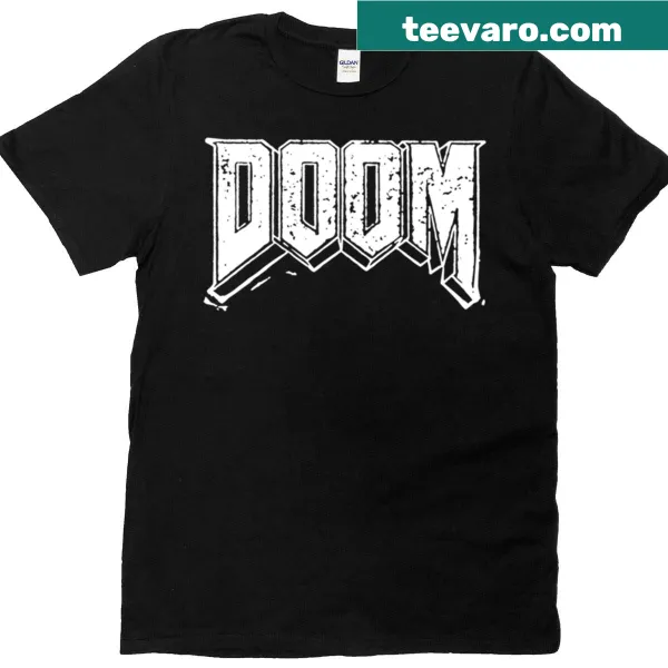 Doom themed t-shirt featuring a bold graphic design