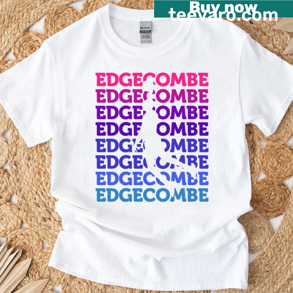 Inspirational typography basketball fan t-shirt — on a men's t-shirt