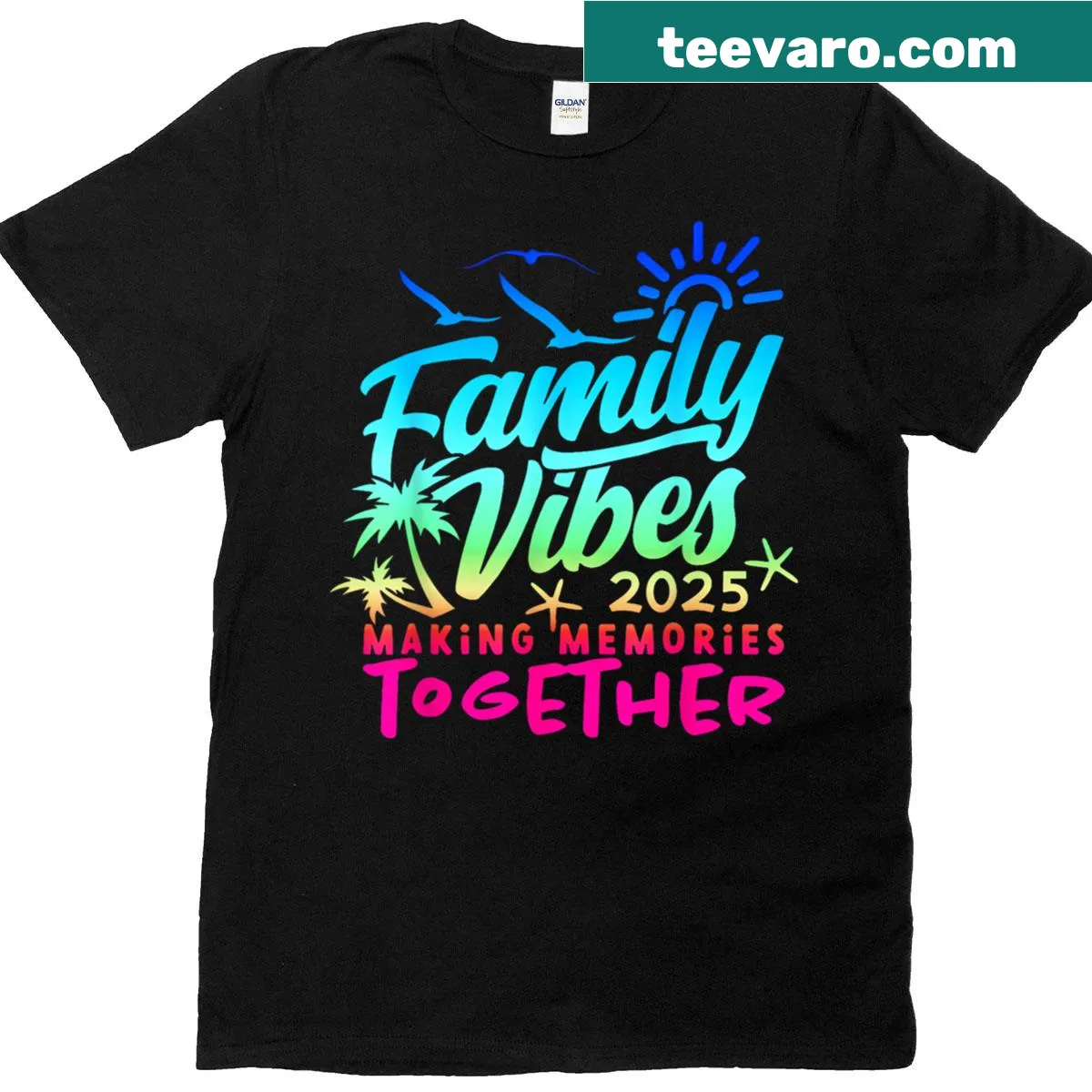 Cheerful family reunion graphic T-shirt celebrating memories together. — on a men's t-shirt