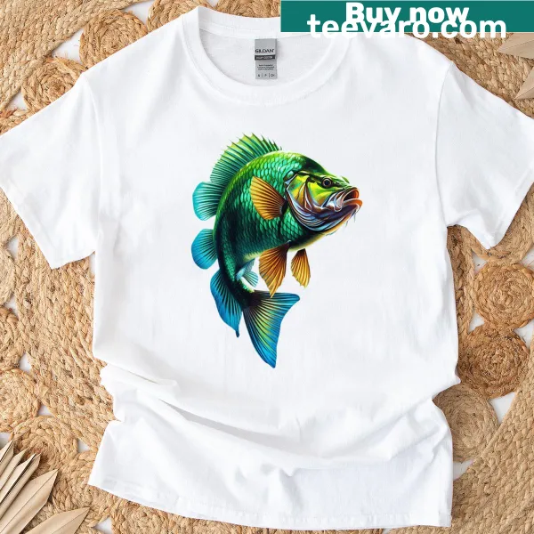 Illustrated Tucunare fish design T-shirt