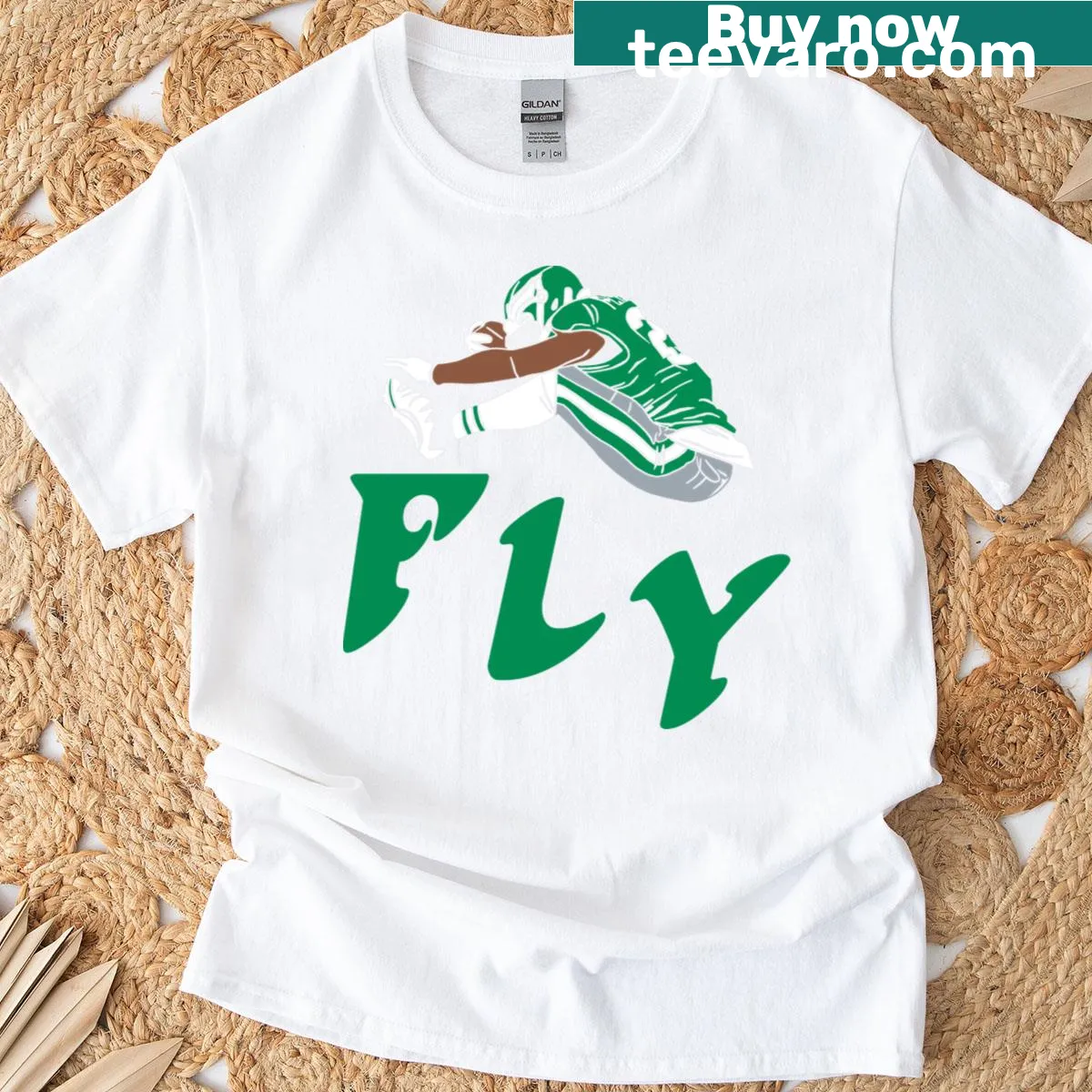 Football Mom T-shirt with 'Loud Proud Sideline Supporter' — on a men's t-shirt