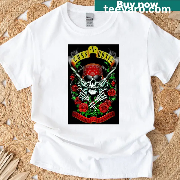 Artistic graphic inspired by Guns N Roses song on a rock t-shirt