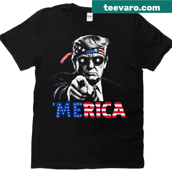 American flag design for 4th of July on T-shirt