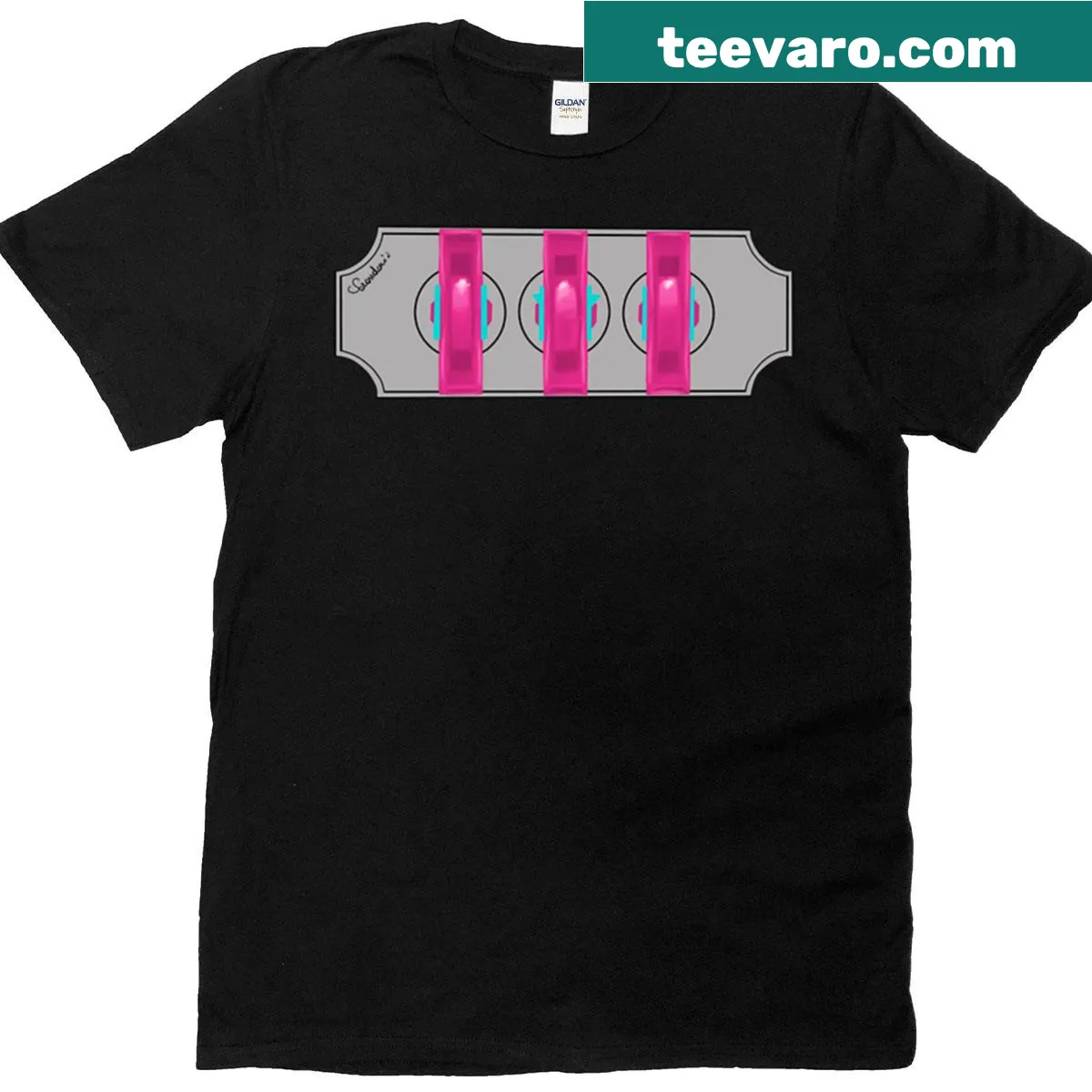 Cartoon design tee referencing Korean games and playful competition — on a men's t-shirt