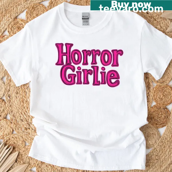 Kawaii-style horror T-shirt with girly design