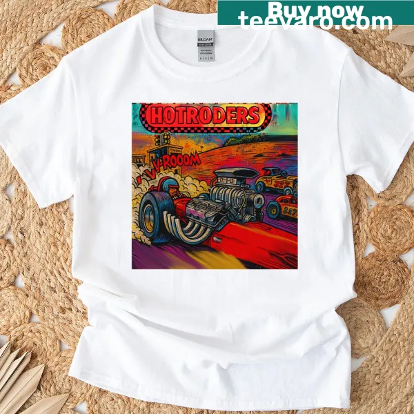 Oversized t-shirt with bold automotive typography for car lovers