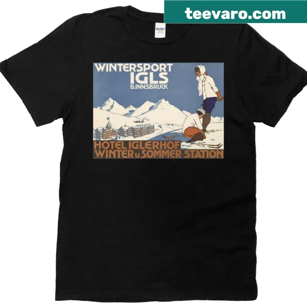 Vintage-style tee featuring the logo of Hotel Iglerhof