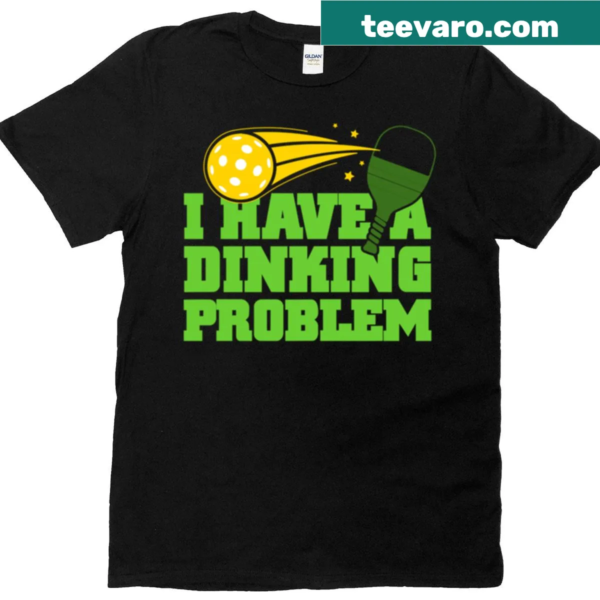 Funny Pickleball T-shirt with humorous slogan — on a men's t-shirt