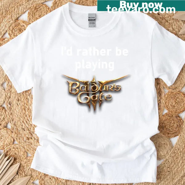 Gaming-themed t-shirt expressing love for Baldur's Gate 3