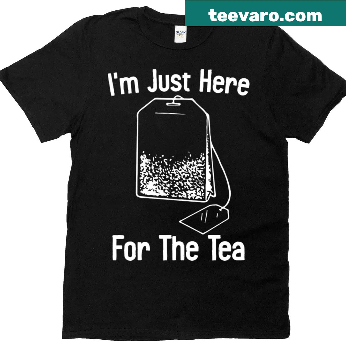 Funny tea lover t-shirt with humorous quote for teachers — on a men's t-shirt