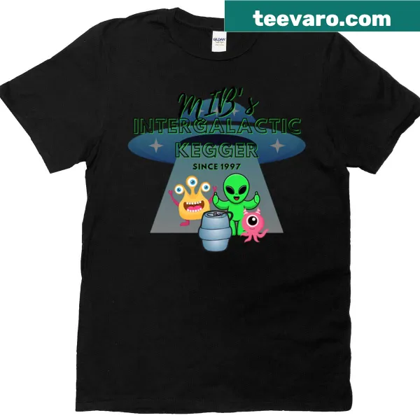 Playful t-shirt featuring intergalactic party theme