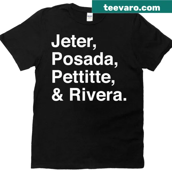 Typography t-shirt featuring names of baseball legends