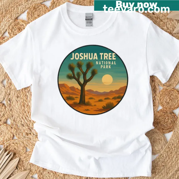 Joshua Tree National Park themed t-shirt with nature graphic