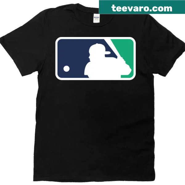 T-shirt with a dynamic junior baseball logo