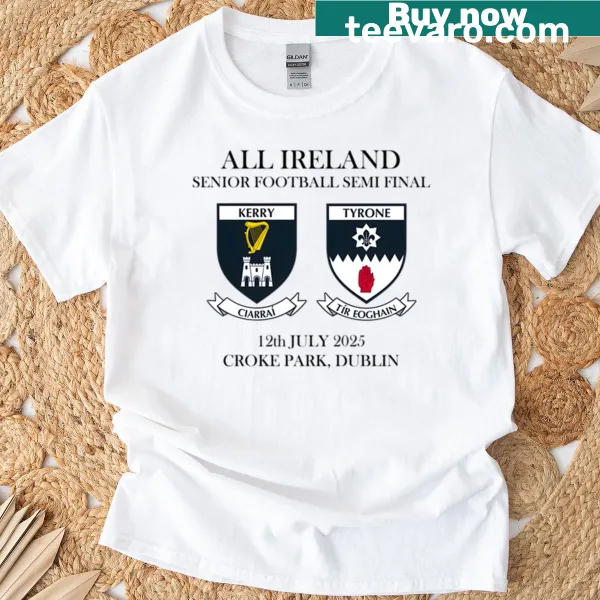 Football fan t-shirt for Kerry Tyrone semi-final 2025