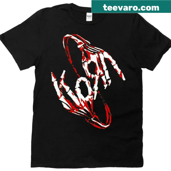 Korn Band logo graphic on a t-shirt