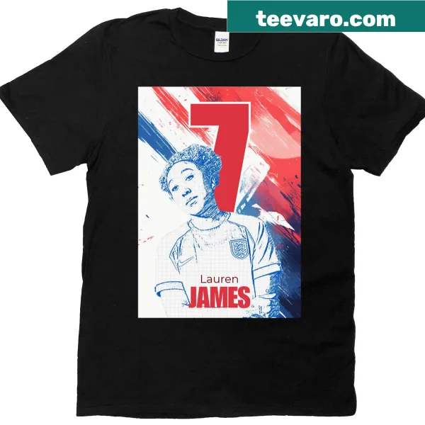 Lauren James Active T-shirt with number 7 and England