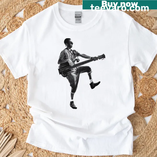 Graphic T-shirt honoring musician Les Claypool with unique design