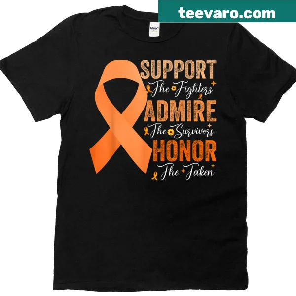 Supportive leukemia awareness t-shirt with impactful text design.
