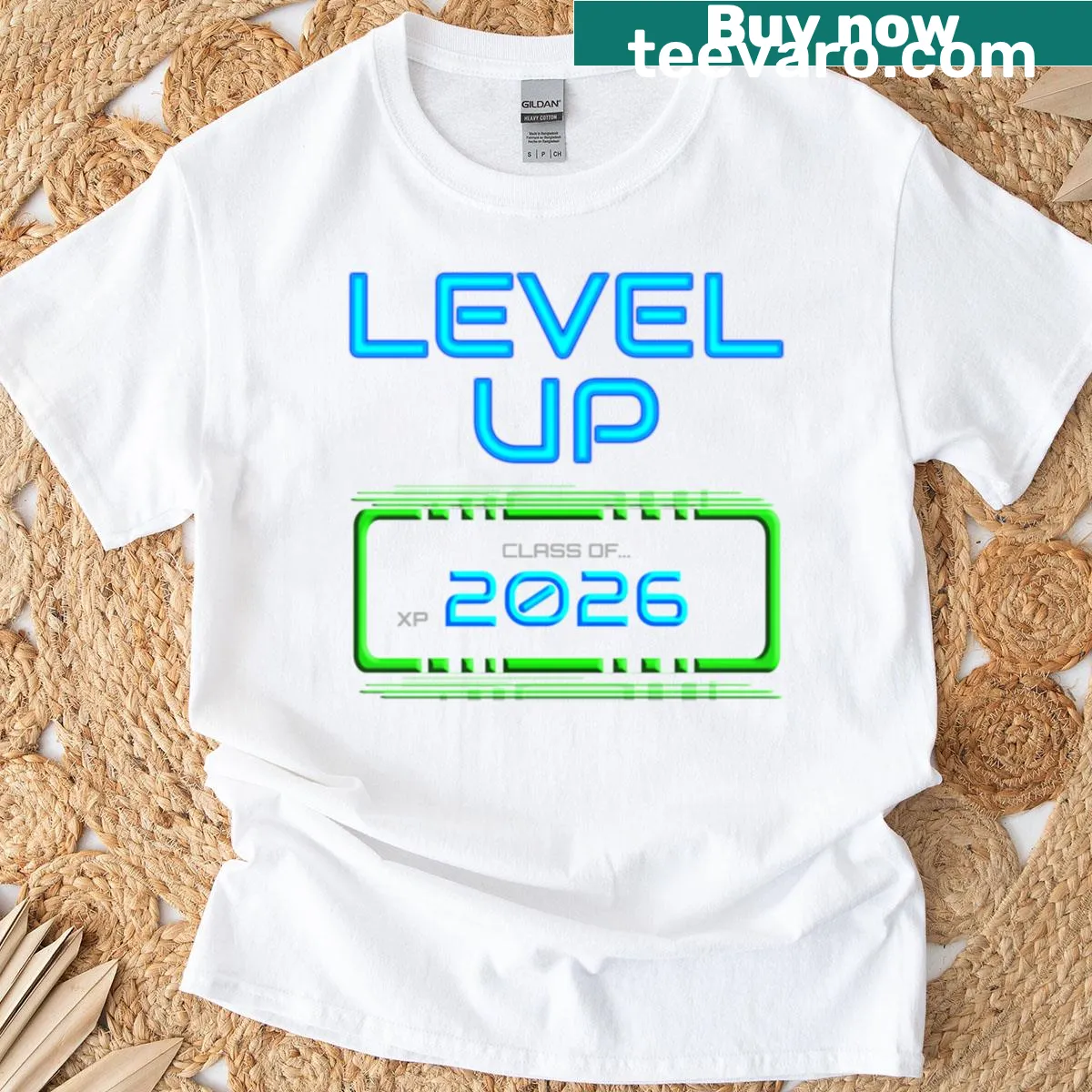 Graduation-themed gamer design on a T-shirt — on a men's t-shirt