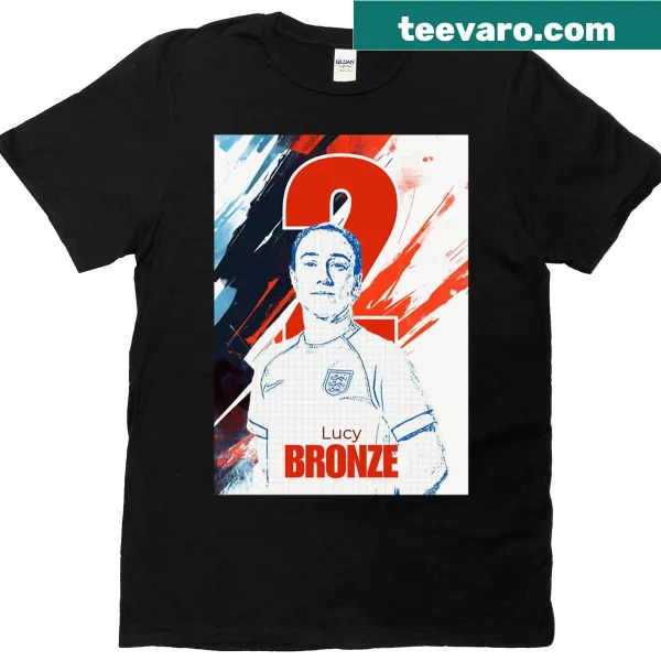 T-shirt featuring Lucy Bronze's name and number 2