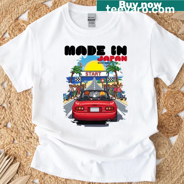 Retro graphic of a Miata MX5 NA car