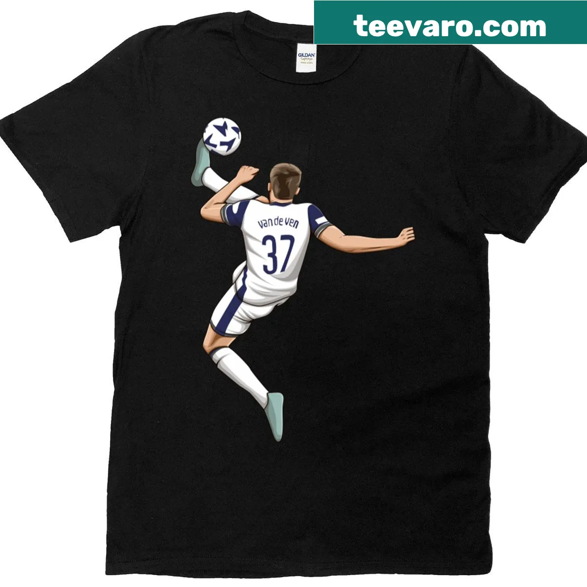 Minimal line-art design featuring Micky Van De Ven — on a men's t-shirt