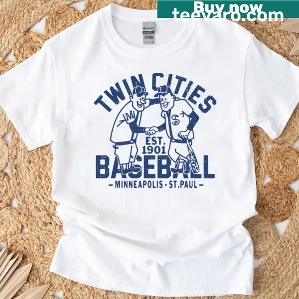 Retro Minnesota Baseball T-shirt featuring vintage logo and graphics