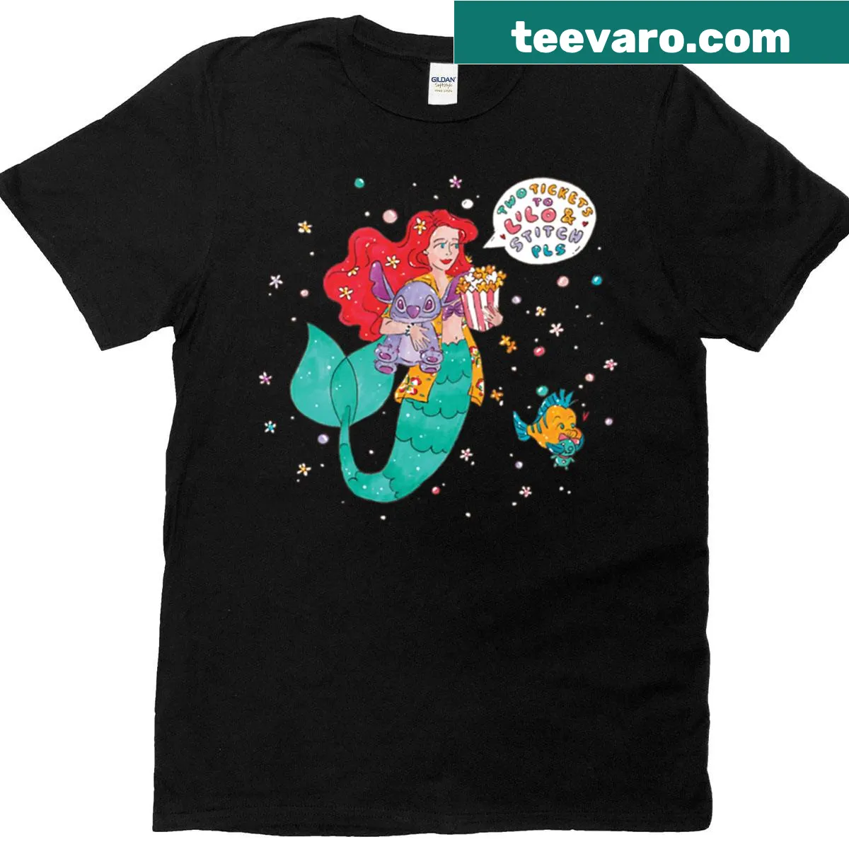 Movie Time T-shirt with retro-style text — on a men's t-shirt