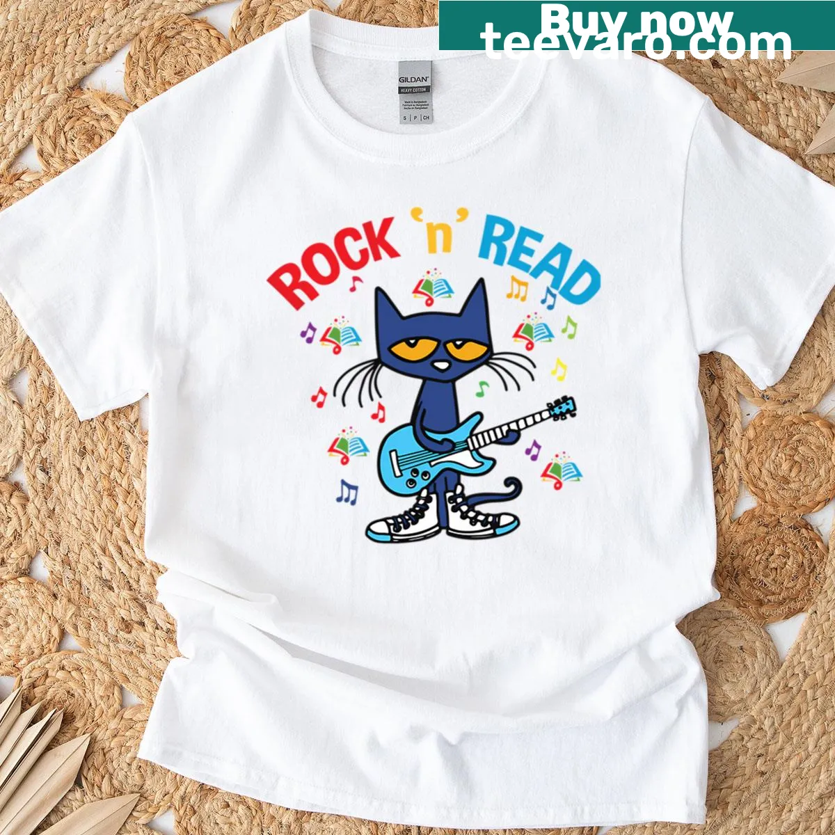 Vintage design featuring cartoon cat shoes and movie logo illustration. — on a men's t-shirt