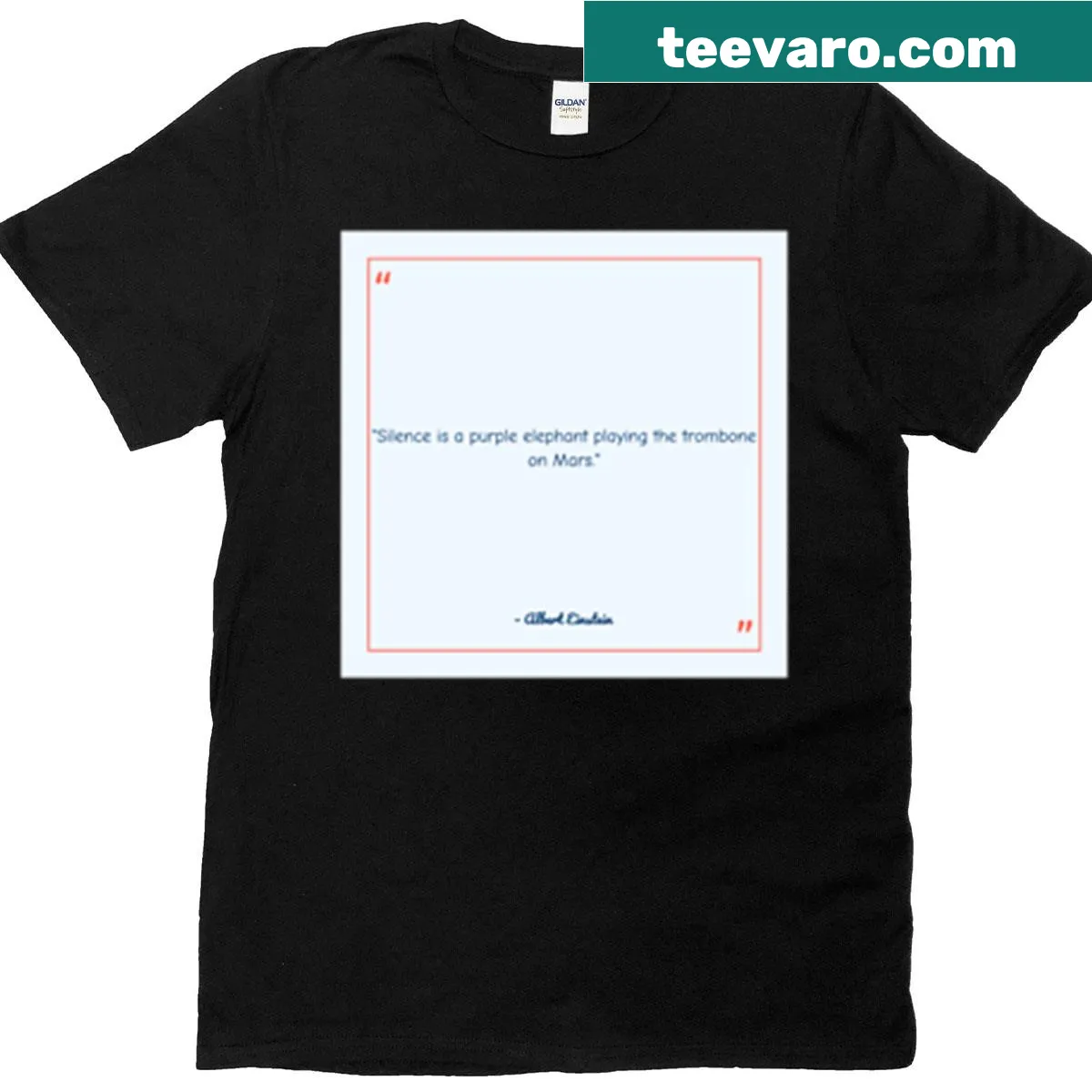 Oversized t-shirt featuring thought-provoking text about existential silence — on a men's t-shirt
