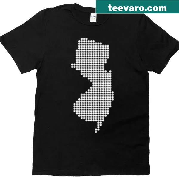 New Jersey T-shirt featuring a baseball fill design
